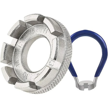 Cykel eger værktøj nøgle 6 i 1 cykel hjul eger nøgle cykel nøgle eger værktøj 10-15 gauge til cykel, elektrisk køretøj (sølv)