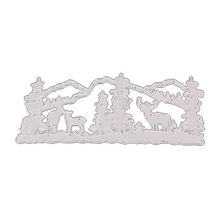 Joulu Hirvi Metallileikkurit Stensiili DIY Leikekirja Albumi Paperikortti Malli Muotti Kohokuviointi Koristelu