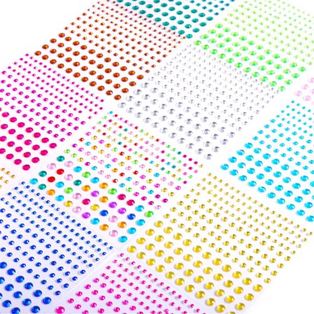 26 st blandade storlekar färg akryl borr klistermärken manuell DIY målning