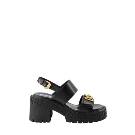 Versace, High Heel Sandals Czarny, Kobieta, Rozmiar: 39 EU