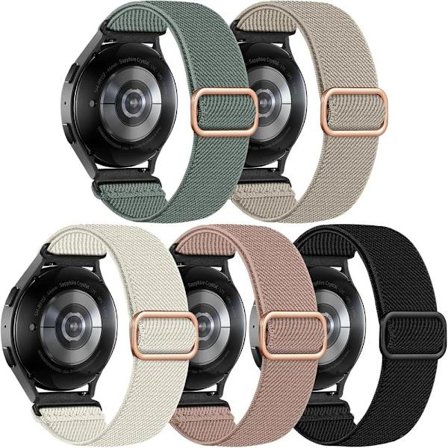 5-pack stretchiga armband kompatibla med Galaxy Watch 7/6/5/4 och fler
