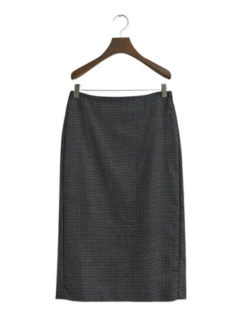 GANT | Midi Checked Wool Pencil Skirt | 42