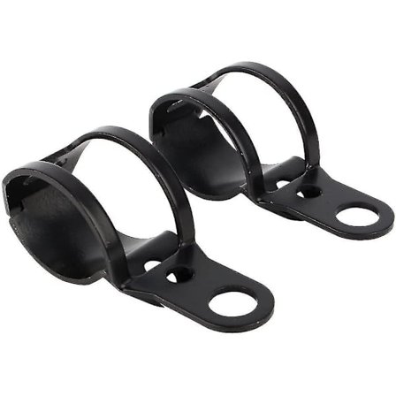 Motorcykel Blinklys Montering Beslag Universal Blinklys Indikator Flytning Gaffel Holder Klip (sort) (2 stk)