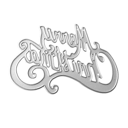 God Jul Kutte Dies Stencil DIY Scrapbooking Preging Album Papir Gave