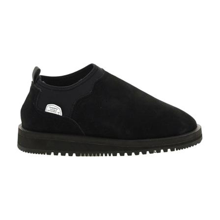 Suicoke Slip-on suede sneakers , Zwart , Heren , Maat: 42 EU
