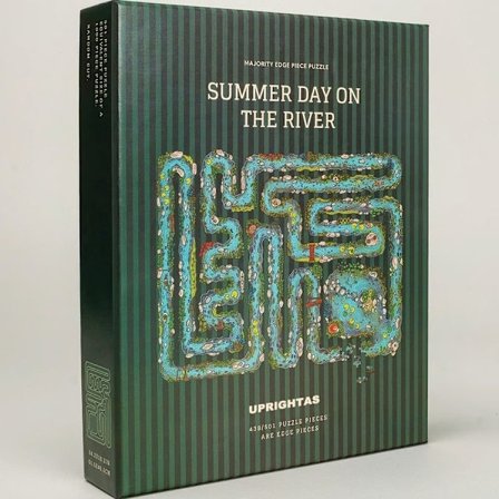 KANTSTYKKE PUSLESPIL Fuld Kant-puslespilsudfordring: Tilsyneladende Simpel, Men Faktisk Svær; Afslappende og Underholdende Kantstykke Puslespil.