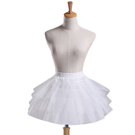 Kvinder Piger Vintage Multilayer Plisseret Underkjole Ballet Bubble Kort Tutu Nederdel
