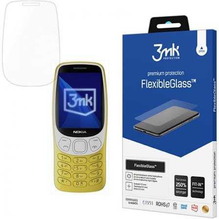 Skyddsfond telefon - skyddsglas telefon 3mk NOKIA 3210 4G - FLEXIBELT GLAS