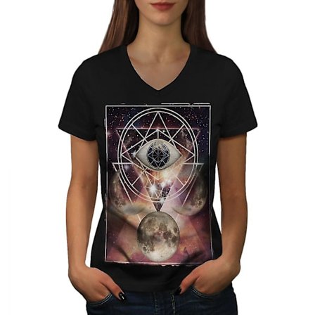 Moon Space Planet Women T-shirt