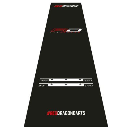 Red Dragon Darts Mat Heavy Duty 8'0"x7'9"/4" 2.44mx2.37m Professional Tournament Oche Dart Mat for Home and Pubs