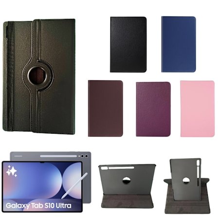 360 kotelo Samsung Galaxy Tab S10 Ultra näytönsuoja kuori musta -