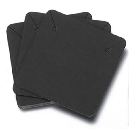 50kpl/ set Paperiset korvakorukortit korvanapit Kortti MUSTA TYYPPI A TYYPPI A