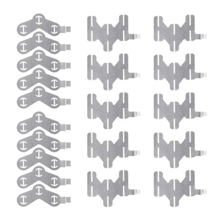 10 st 18650 Batteri Nickelplåt Polygonal Batteri Nickelplåt För Punktsvetsmaskin Batterianslutningsplåtar