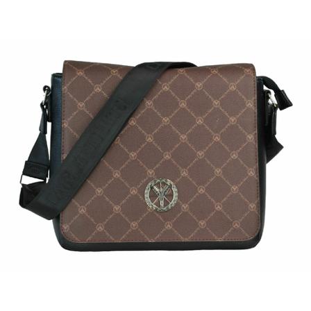 Carlo Colucci, A shoulder bag with logo print chiavalin Bruin, Dames, Maat:ONE Size