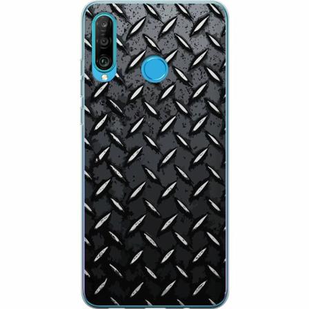 Huawei P30 Lite Genomskinligt Skal Metalliskt Mönster