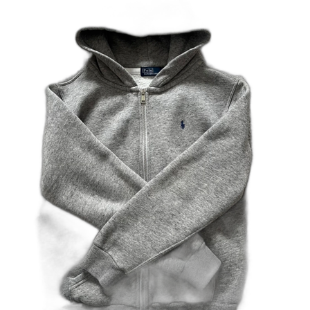 Grå zip hoodie från Polo Ralph Lauren