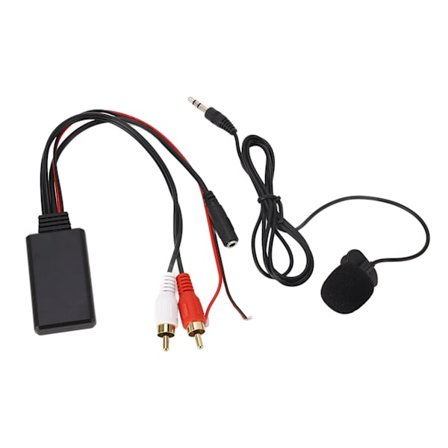 Hot Bluetooth AUX-modul 2 RCA-kabeladapter med handsfree-mikrofon för Alpine för Pioneer
