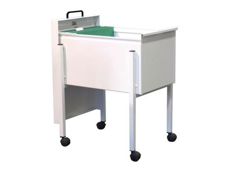 Hängmappsvagn A4 - med lock Vit - Lyreco - Kontorsmaterial - Mappar och plastfickor - Hängmappsförvaring