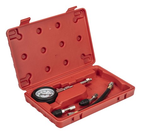 PELA 74264 Kompresjonsmåler med rett vinklet gummiadapter, Verksted & bil