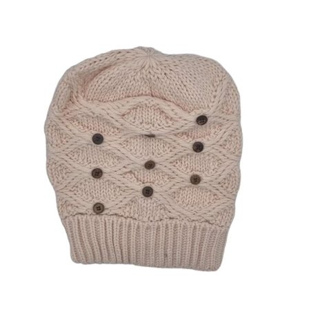 Beige lippis napeilla