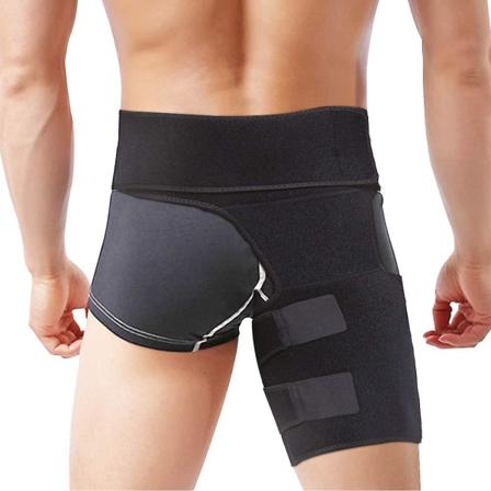 Höftstöd, Ljumskstöd Ischiasavlastande Wrap Lår Hamstring Kompressionsärm För Dragen Skada Sträckning Seninflammation Rehabilitering Och Återhämtning,