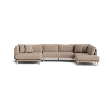 Cali U-sofa, venstrevendt - Puente Greige - 374x220x76 - Sofa, u-sofa