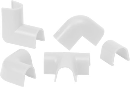 Plasfix 3200 Skjøtesett til Cablefix kabelkanal, hvit 5,5 mm, Installasjonsmaterial