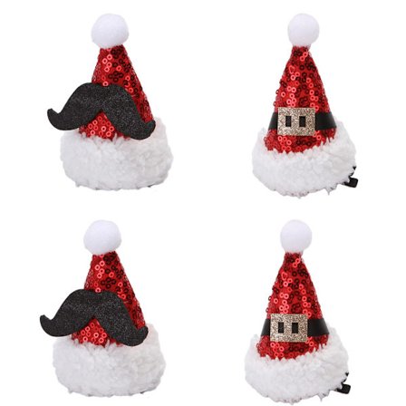 Julehårnål Søte dekorative julehårtilbehør, julegaver Hårnål gevir juletre hatt hårnål