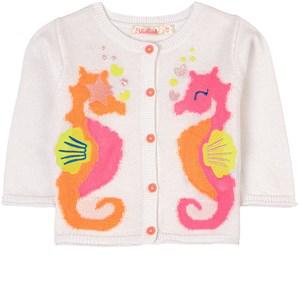 Billieblush White Seahorse Graphic Cardigan 12 Months - Jumpers and knitwear - 12 months - White