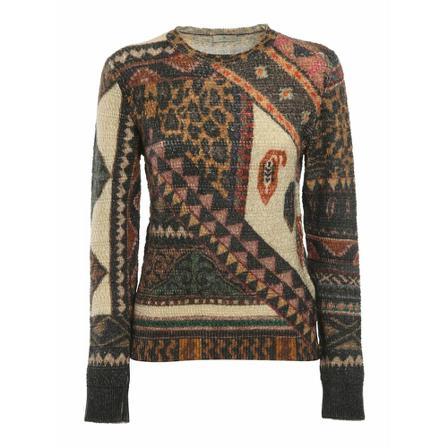 Etro, Tshirt Brązowy, Kobieta, Rozmiar: L