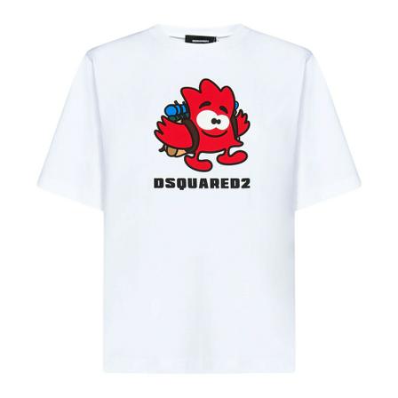 Dsquared2, T-Shirts Wit, Dames, Maat:M