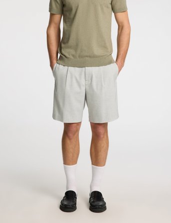 Selected Slhregular-Leroy Pleat Shorts Noos - Grey - L