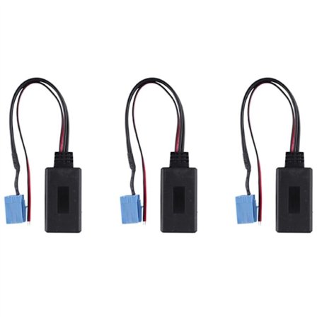 3X Blåtandsmusikadapter Aux-radiogränssnitt utan stereohjälpkabel för 147 156 159 Brera Mito Gt