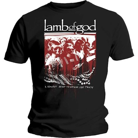 Lamb Of God Unisex Adult Enough Is Enough Bomull T-shirt M Svart