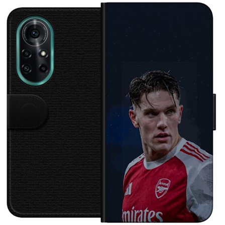 Kompatibelt Lommeboketui til Huawei nova 8 Pro Pastellregnbue med hvite stjerner og myk fargeovergang i drømmende himmeldesign