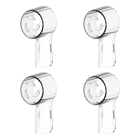 Dammtäta skyddshättor för tandborstar, kompatibla med Braun Oral B ersättningshuvuden och iO-seriens elektriska tandborsthuvudskydd