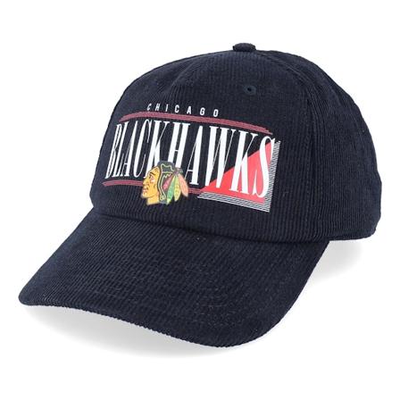 American Needle - NHL Schwarz adjustable Cap - Chicago Blackhawks Printed Cord Black Adjustable @ Hatstore