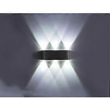 Lightess LED Væglampe 6W Indendørs Væglampe Moderne Firkantet Op Ned Aluminium Belysning Lys til Soveværelse Studie Seng Gang Stue Hotel Bar Trappe