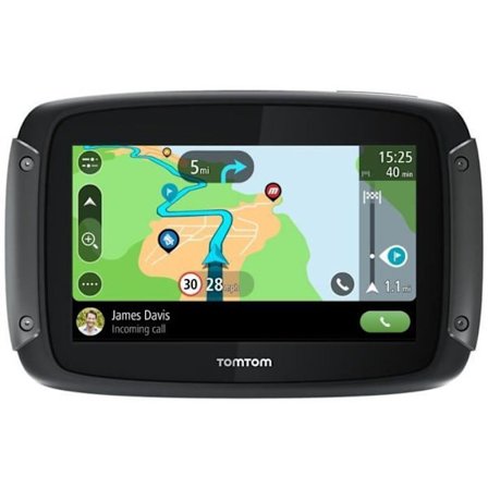TomTom GPS Moto RIDER 550 Premium Pack - 4,3 tum, Världskarta, TomTom Trafik, Varningar för farliga områden, Handsfree-samtal