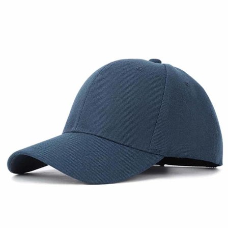 Mørkeblå Kasket Sport Strapback Velcro Blå Navy blå blue one size