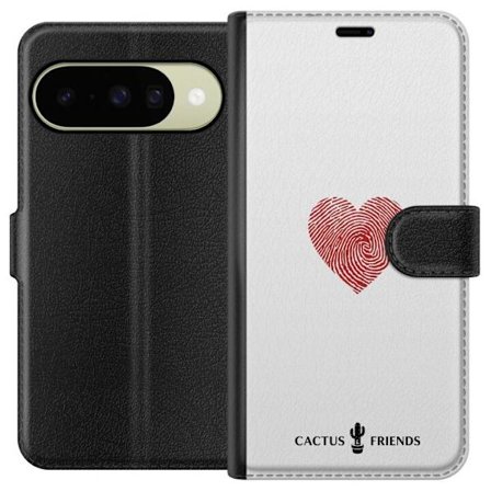 Kompatibelt Lommeboketui til Google Google Pixel 10 Cactus and Friends - Fingerprint Love