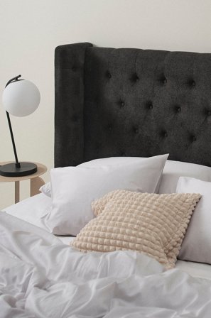 Jotex - Lyx Sengegavl 180 Cm Mørk grå - SKENE - Kjøp Sengegavler hos Jotex