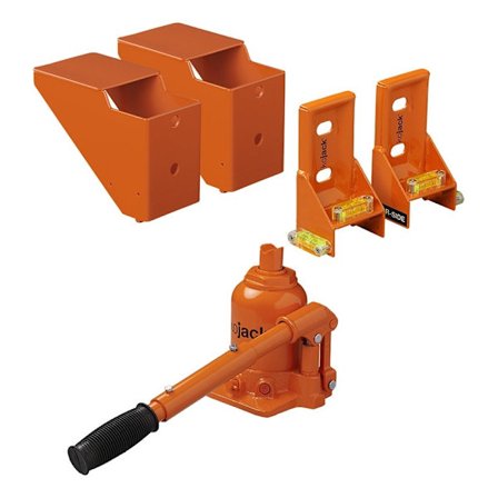 KoJack hydraulisk donkraft med nivellering til dobbeltaksel