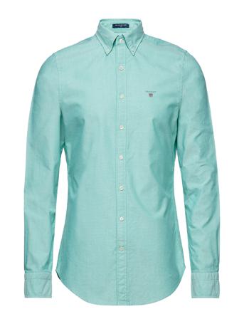 Slim Oxford Shirt Bd Skjorte Casual Grøn GANT