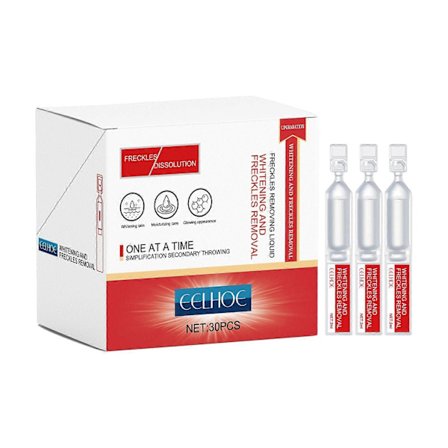 Eelhoe Whitening Engångsessens Ljusnar Upp Fläckar, Melasma Och Pigmentering, Ger Lyster Åt Hyen, Förskönar Och Återfuktar Huden