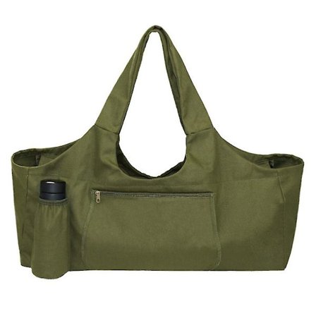 Yoga Mat Taske Stor Yoga Tasker Og Bærere Stor Kapacitet Canvas Stor Lomme Yoga Taske Holdbar Yoga Mat Tote Sling Bærer Til Kvinder Passer De fleste 