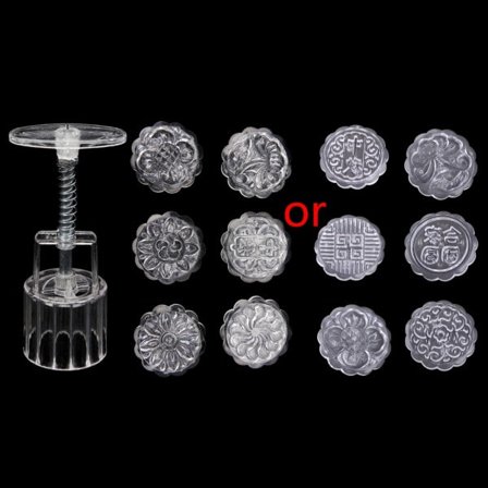 Mid-Autumn Månekageform Håndtryk Månekage Bageværktøjer Cookie Stempler