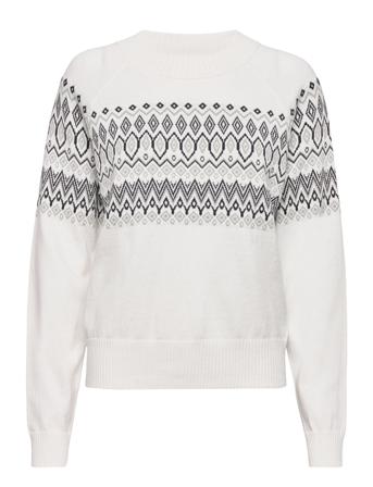 V-Fairisle Swtr Pullover Hvit GAP