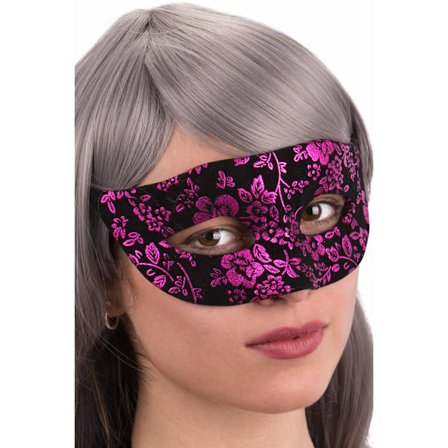 Ansiktsmask - Mask with black and pink velvet