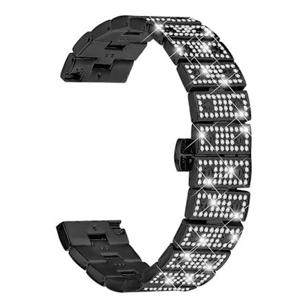 For Garmin Venu 3 Klokkereim Legering Metall Rhinestones Dekor Reim med Sommerfugllås